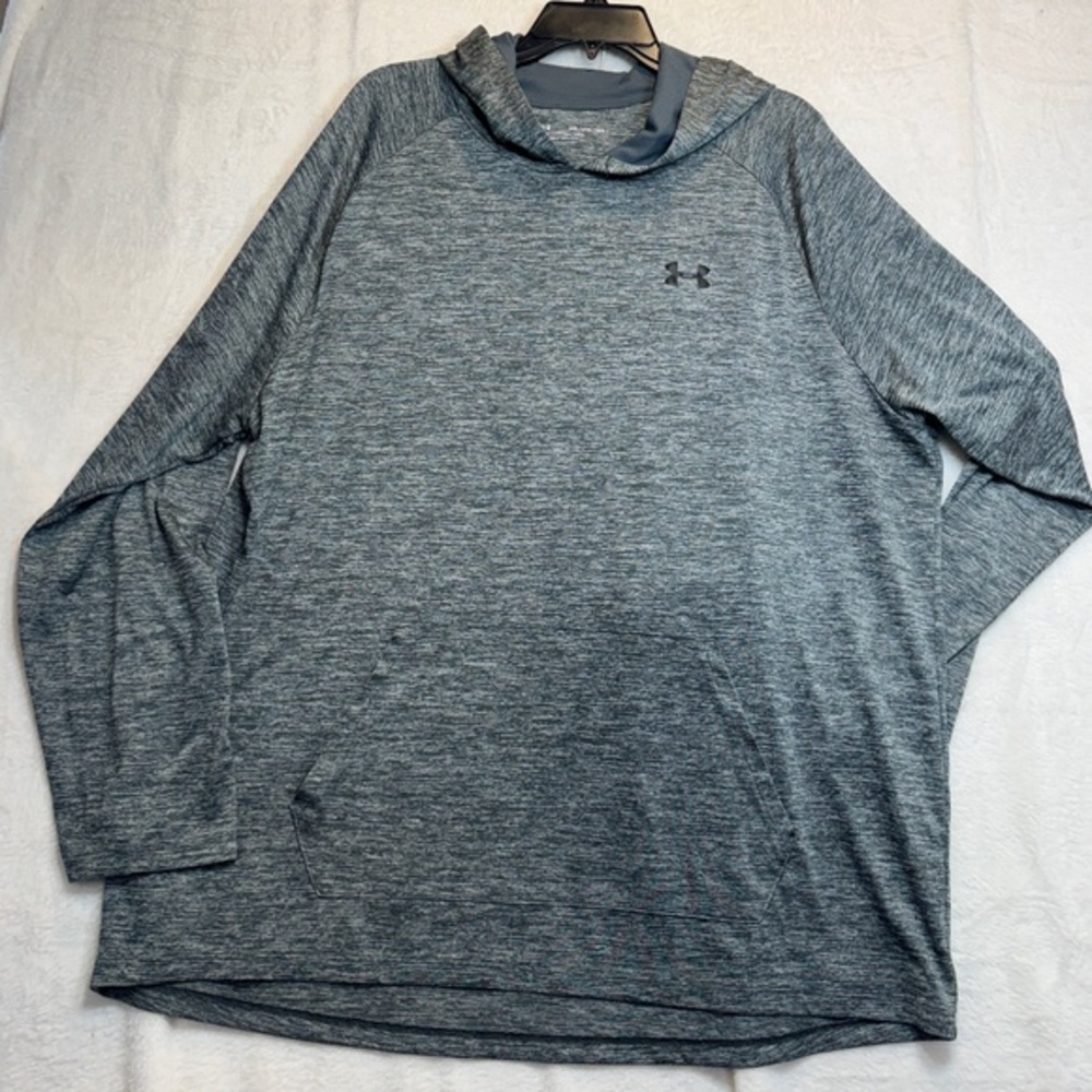 Under Armour Lightweight Hoodie Mens Size XXL Heathered Gray Loose Performance